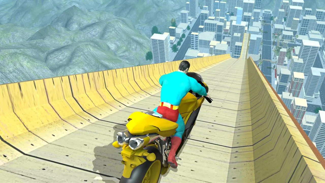 Super Hero Bike Mega Ramp | Indus Appstore | Screenshot