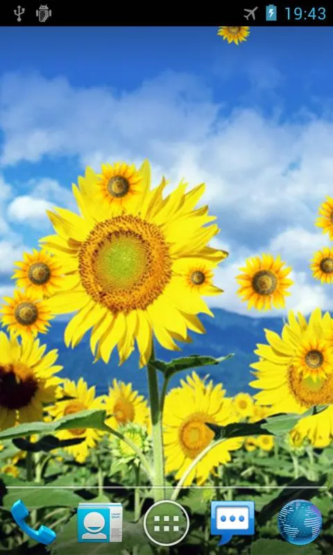 Sunflower Live Wallpaper | Indus Appstore | Screenshot