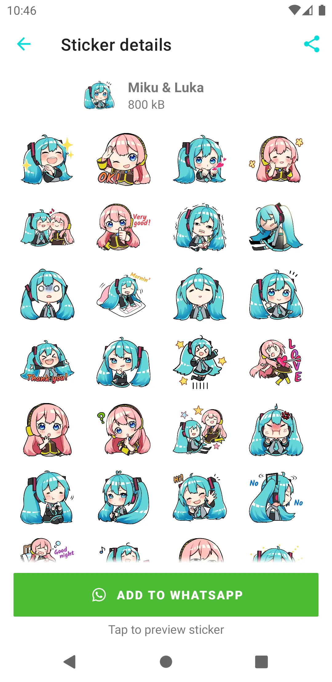 VOCALOID Stickers for WhatsApp | Indus Appstore | Screenshot