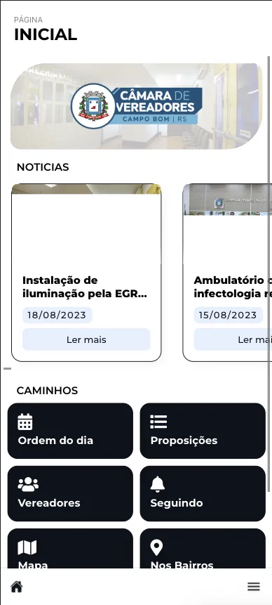 Câmara Campo Bom RS | Indus Appstore | Screenshot