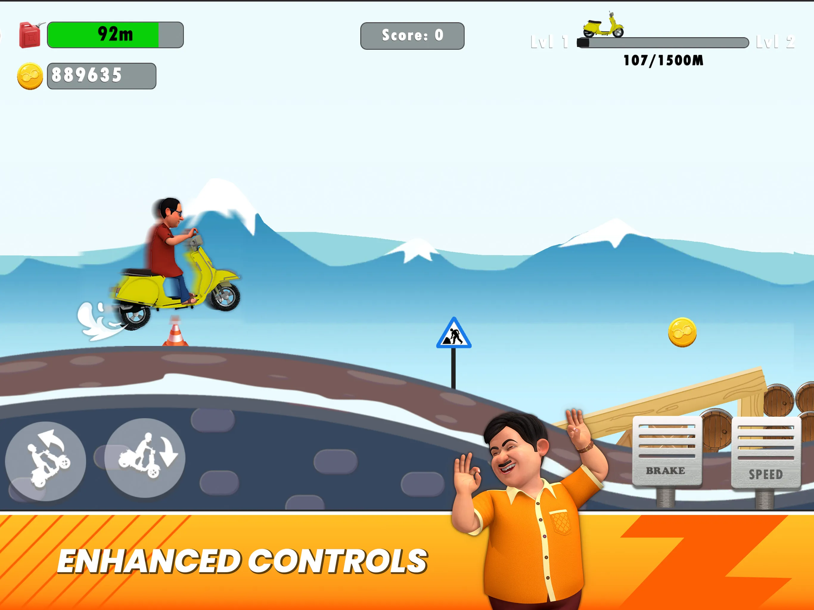 Bhide Scooter Race| TMKOC Game | Indus Appstore | Screenshot