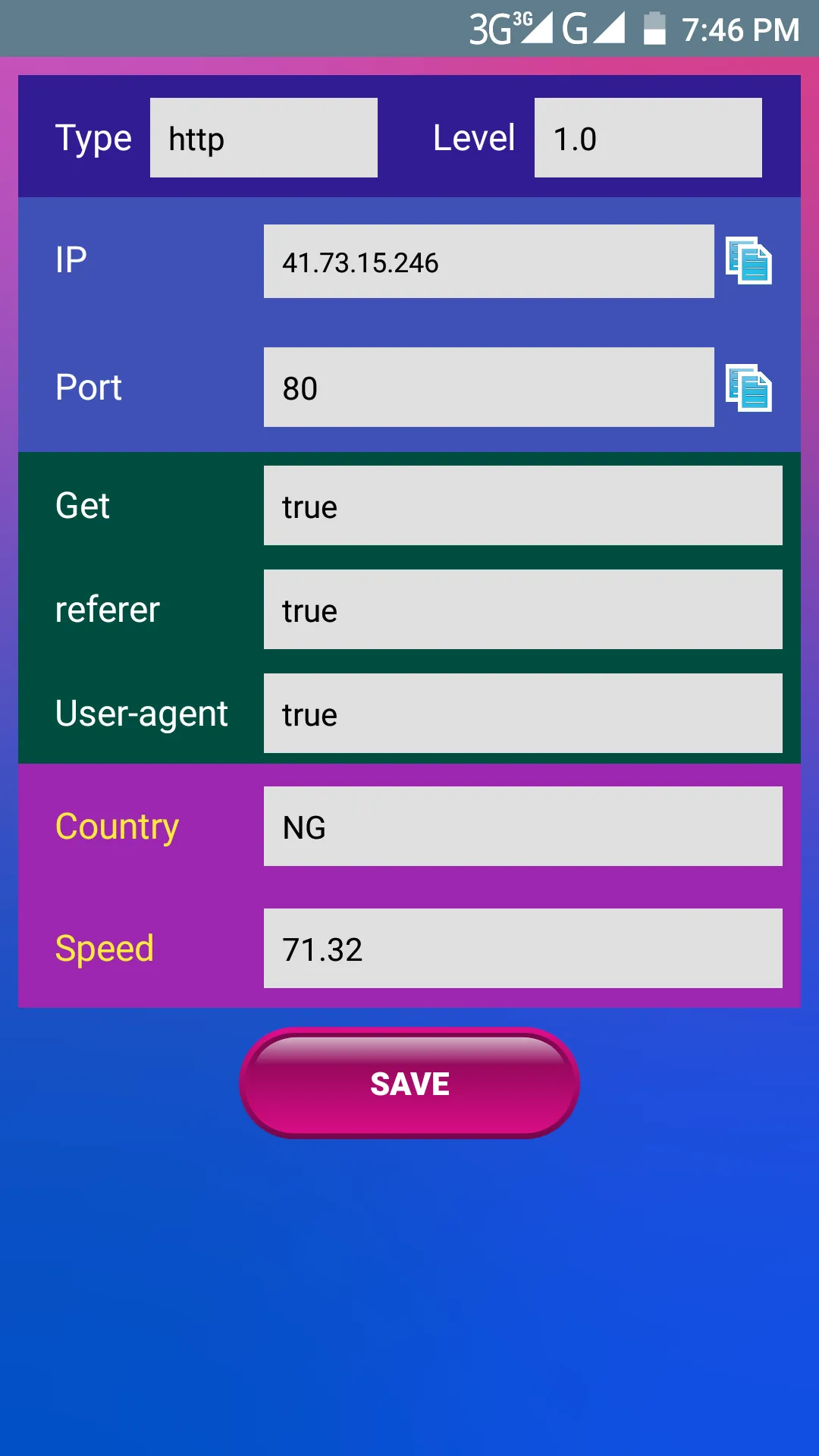 Proxy Generator (Ultimate) | Indus Appstore | Screenshot