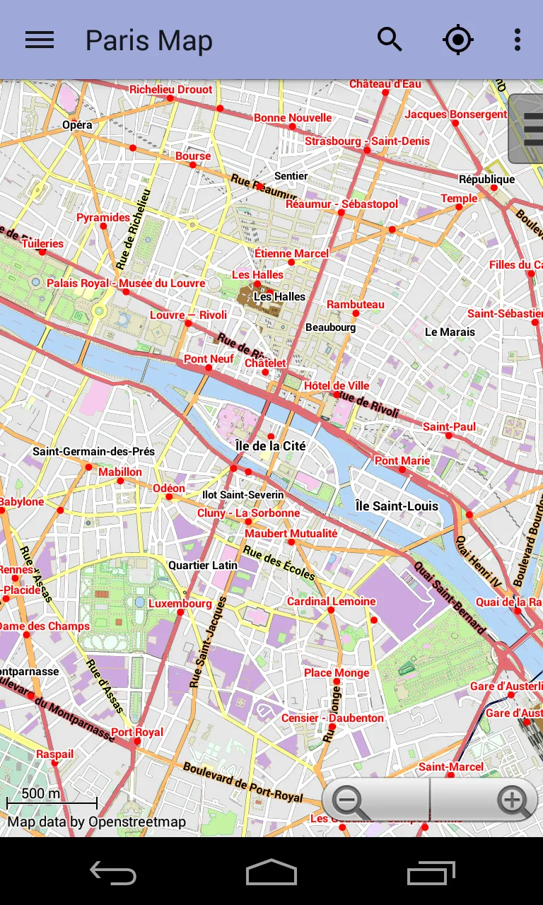 Paris Offline City Map Lite | Indus Appstore | Screenshot