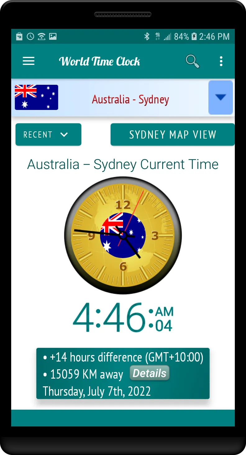 World Time Clock | Indus Appstore | Screenshot