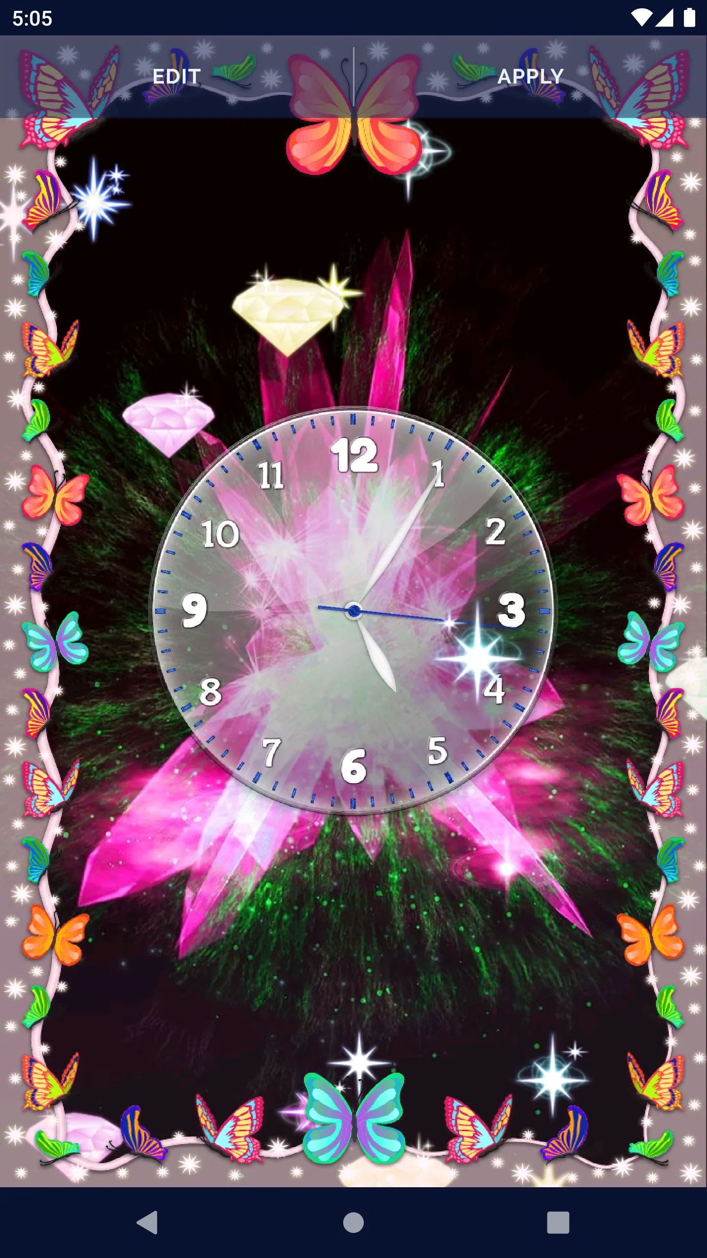 Diamond Crystal Live Wallpaper | Indus Appstore | Screenshot