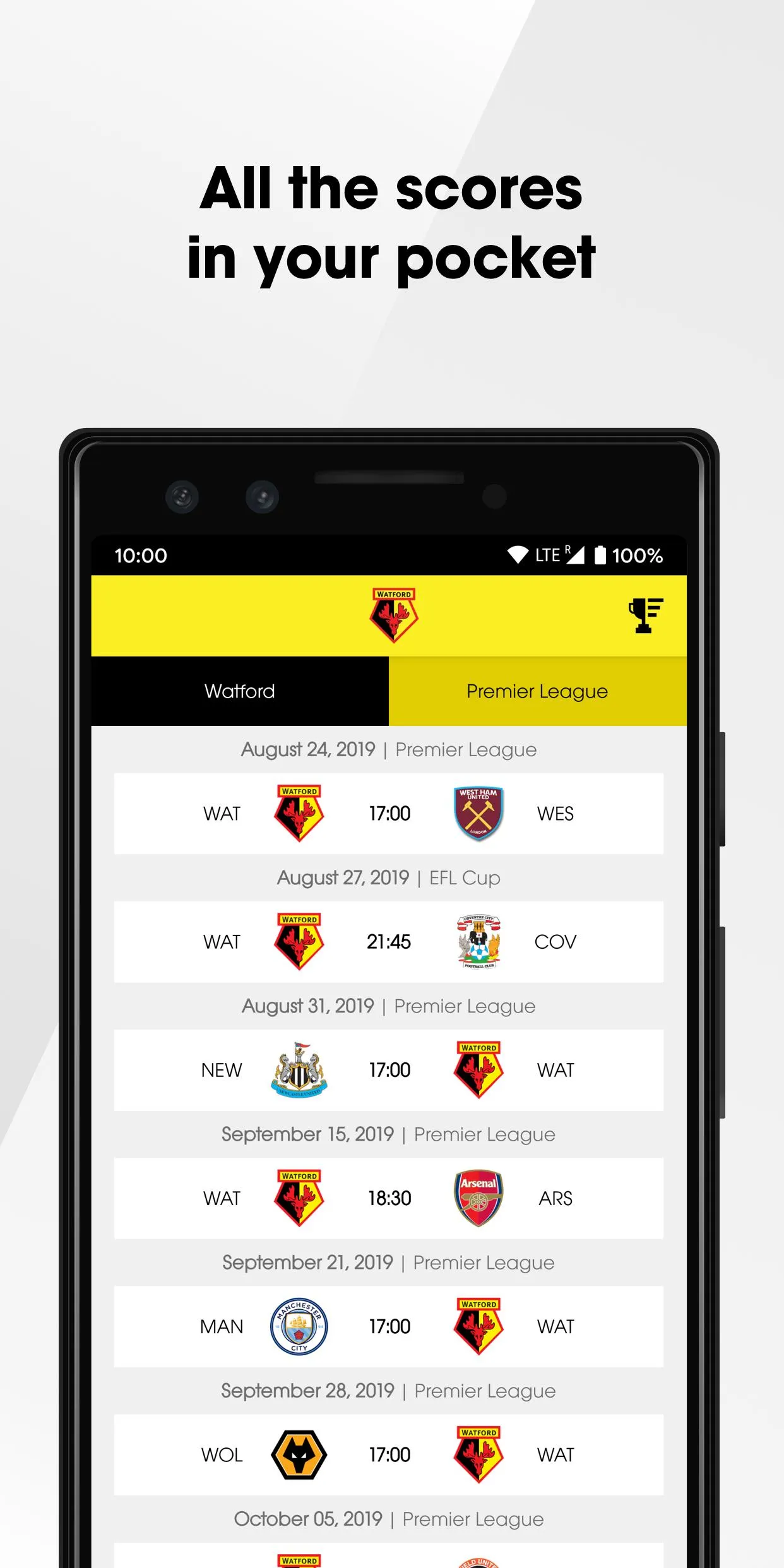 Watford F.C | Indus Appstore | Screenshot