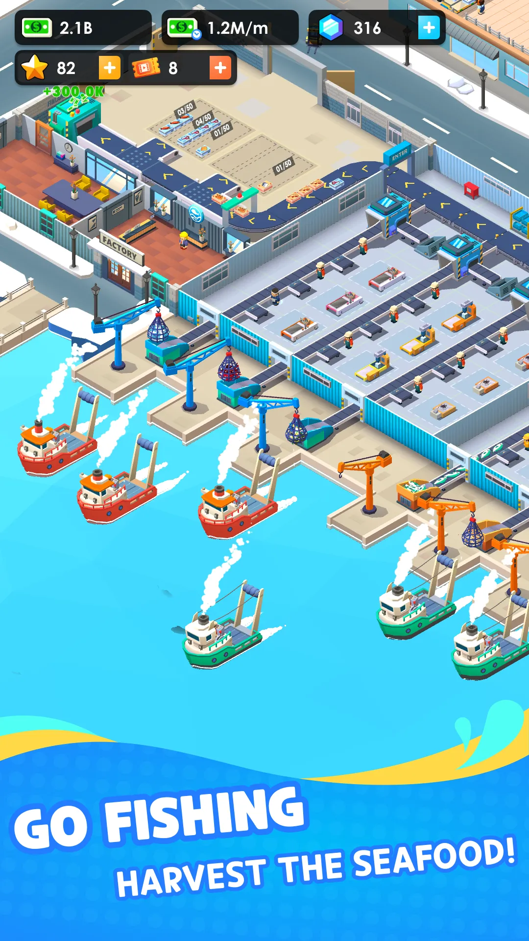 Seafood Inc - Tycoon, Idle | Indus Appstore | Screenshot