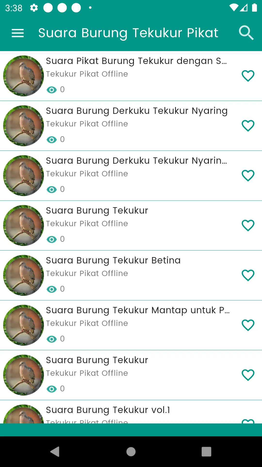 Suara Burung Tekukur Pikat | Indus Appstore | Screenshot