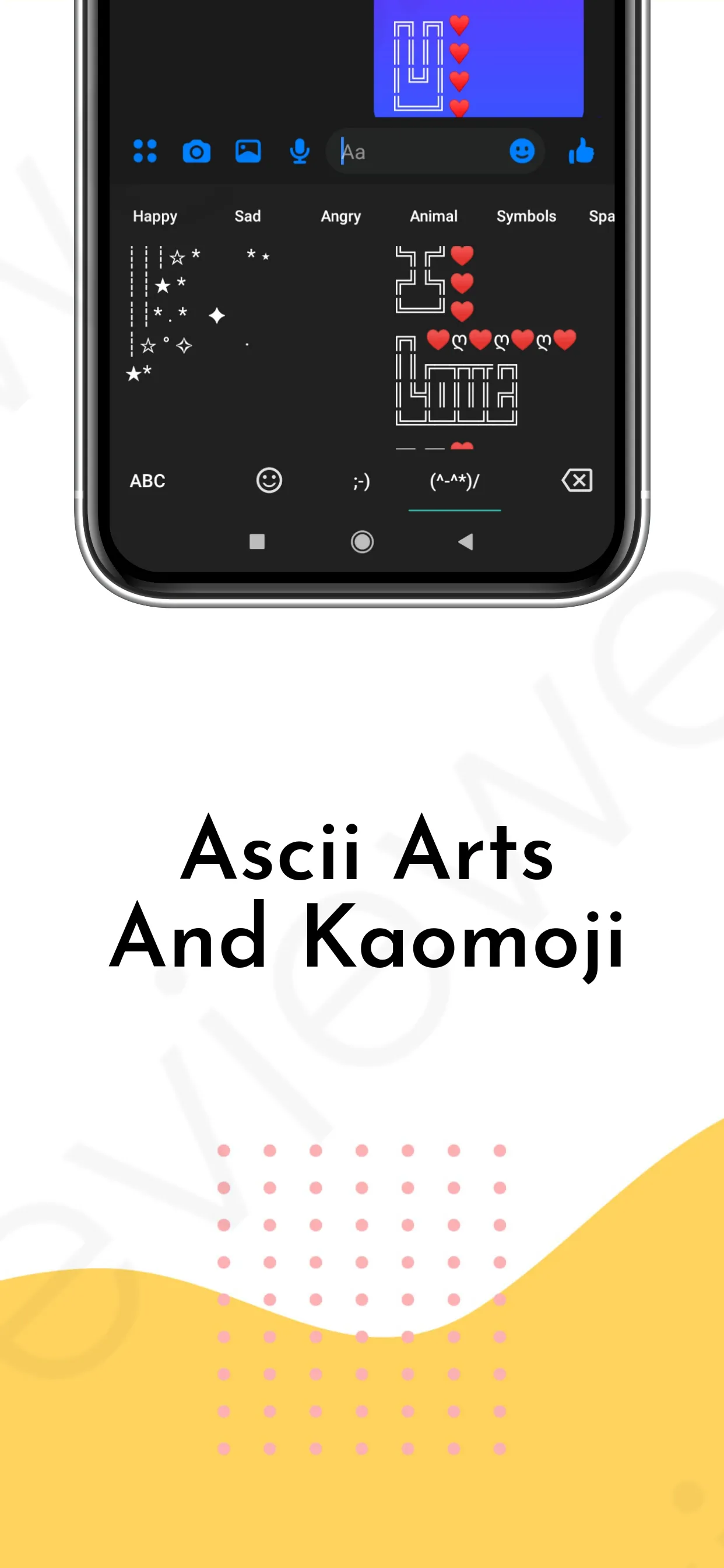 Font Keyboard & Kaomoji ASCII | Indus Appstore | Screenshot