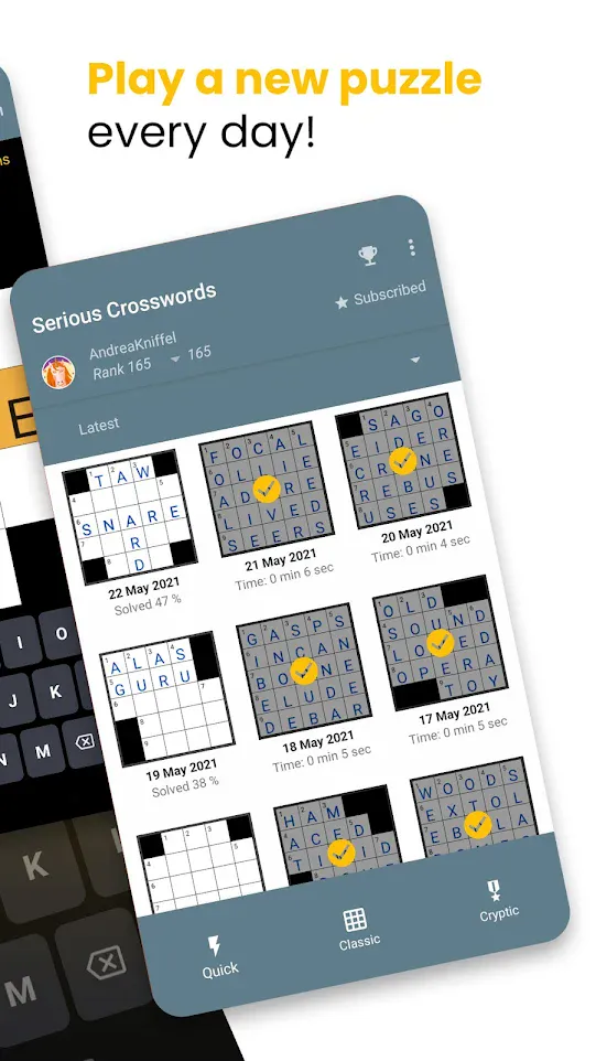 Serious Crosswords - daily | Indus Appstore | Screenshot