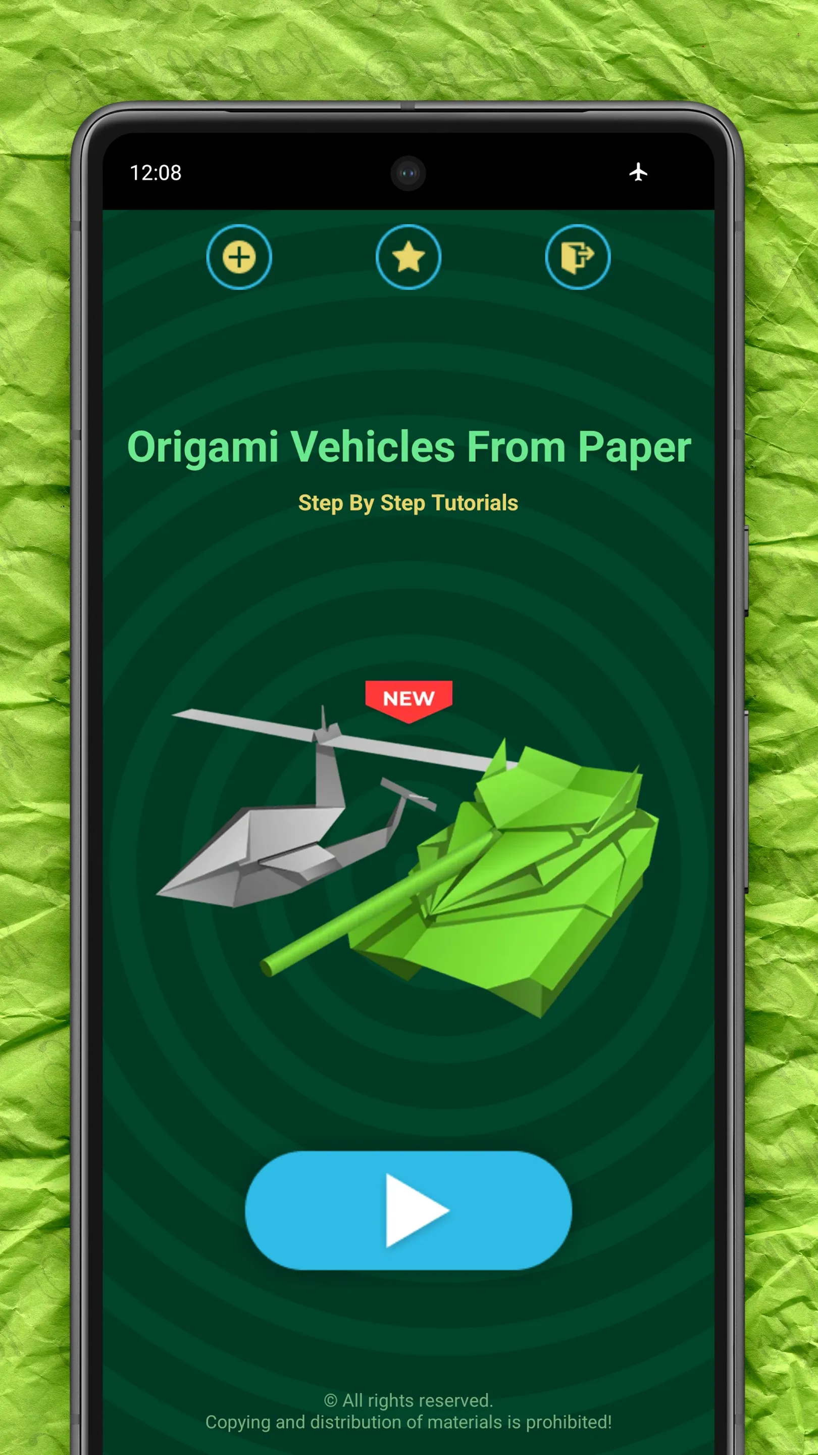 Origami Vehicles: Cars & Tanks | Indus Appstore | Screenshot