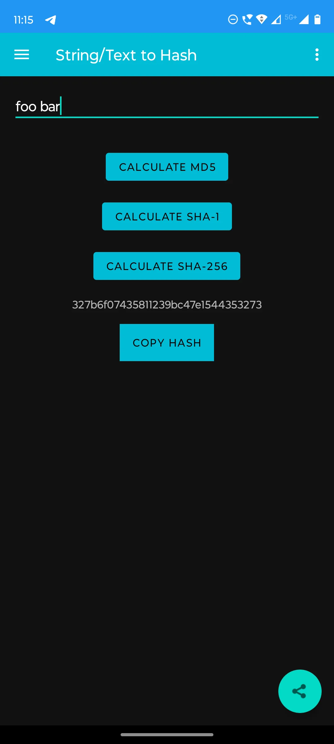 HashCalc - MD5, SHA-1, SHA-256 | Indus Appstore | Screenshot