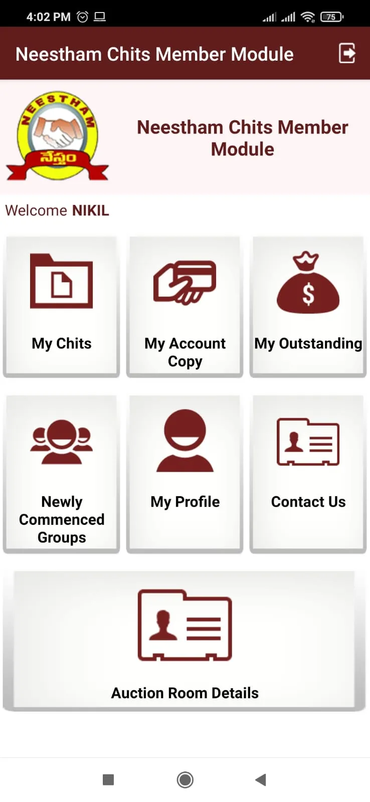 Neestham Chits Member Module | Indus Appstore | Screenshot