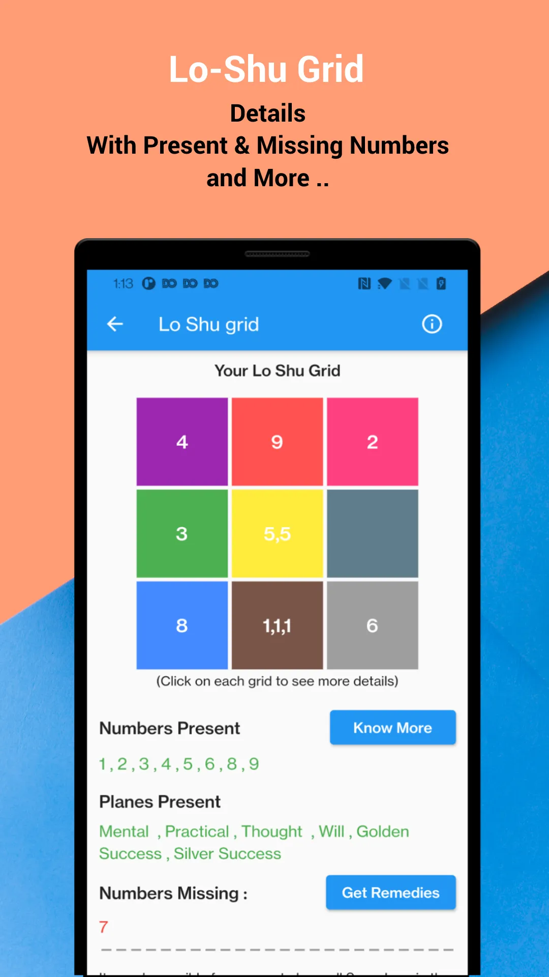 LoShu Grid - Numerology | Indus Appstore | Screenshot