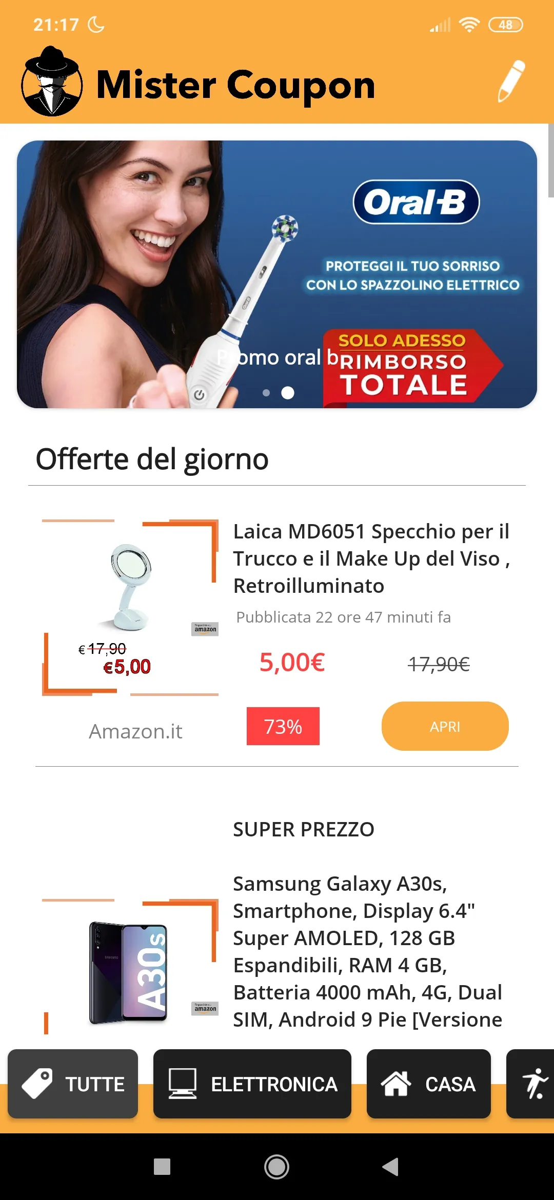 Mister Coupon - Offerte | Indus Appstore | Screenshot