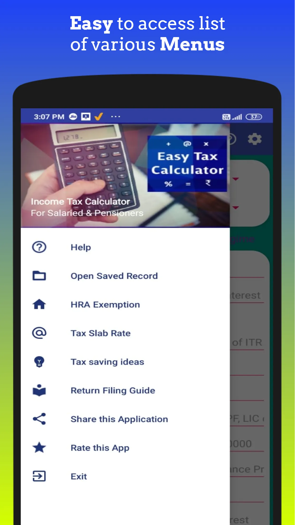 Income Tax Calculator | Indus Appstore | Screenshot