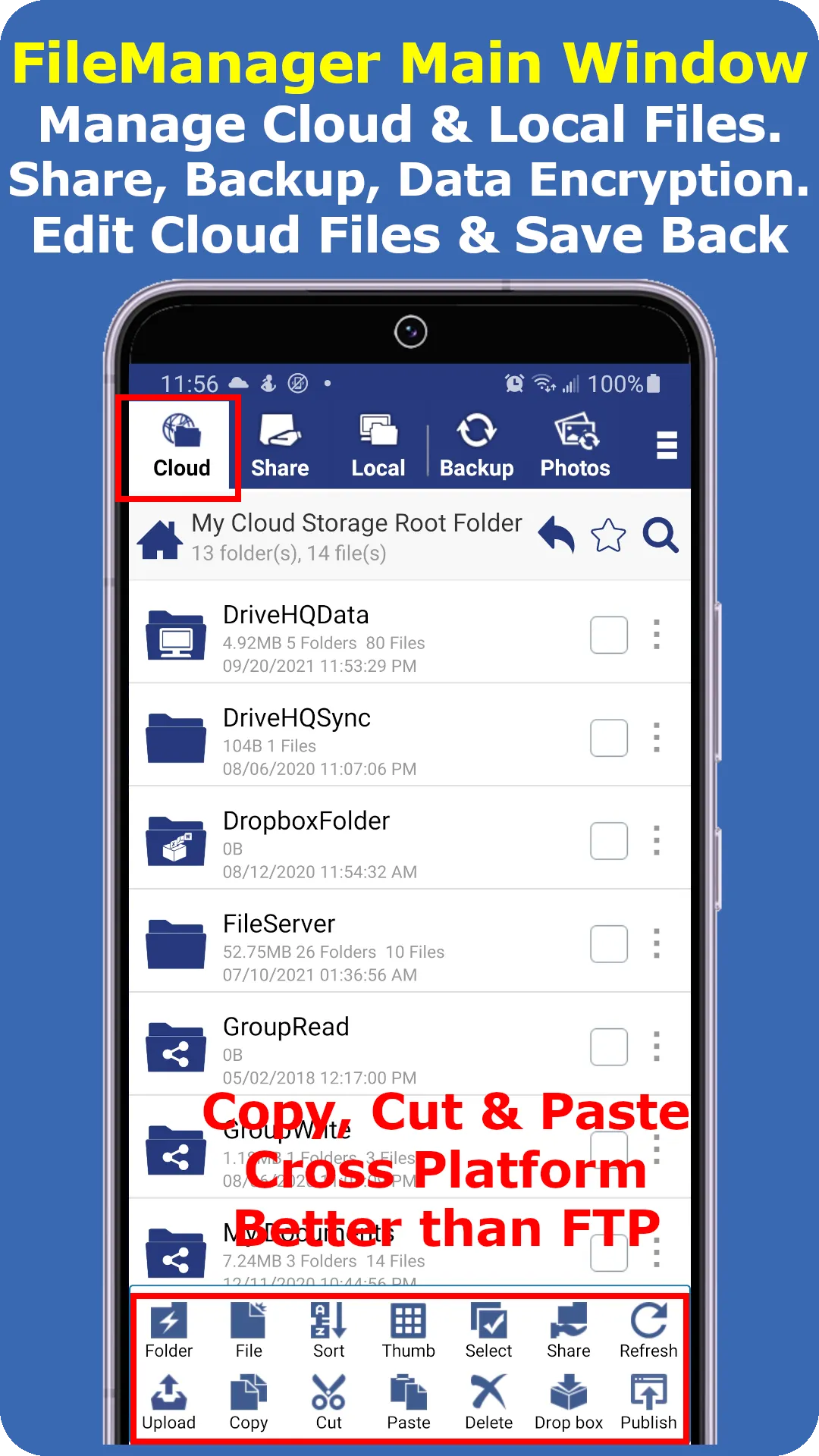 Cloud File Manager | Indus Appstore | Screenshot