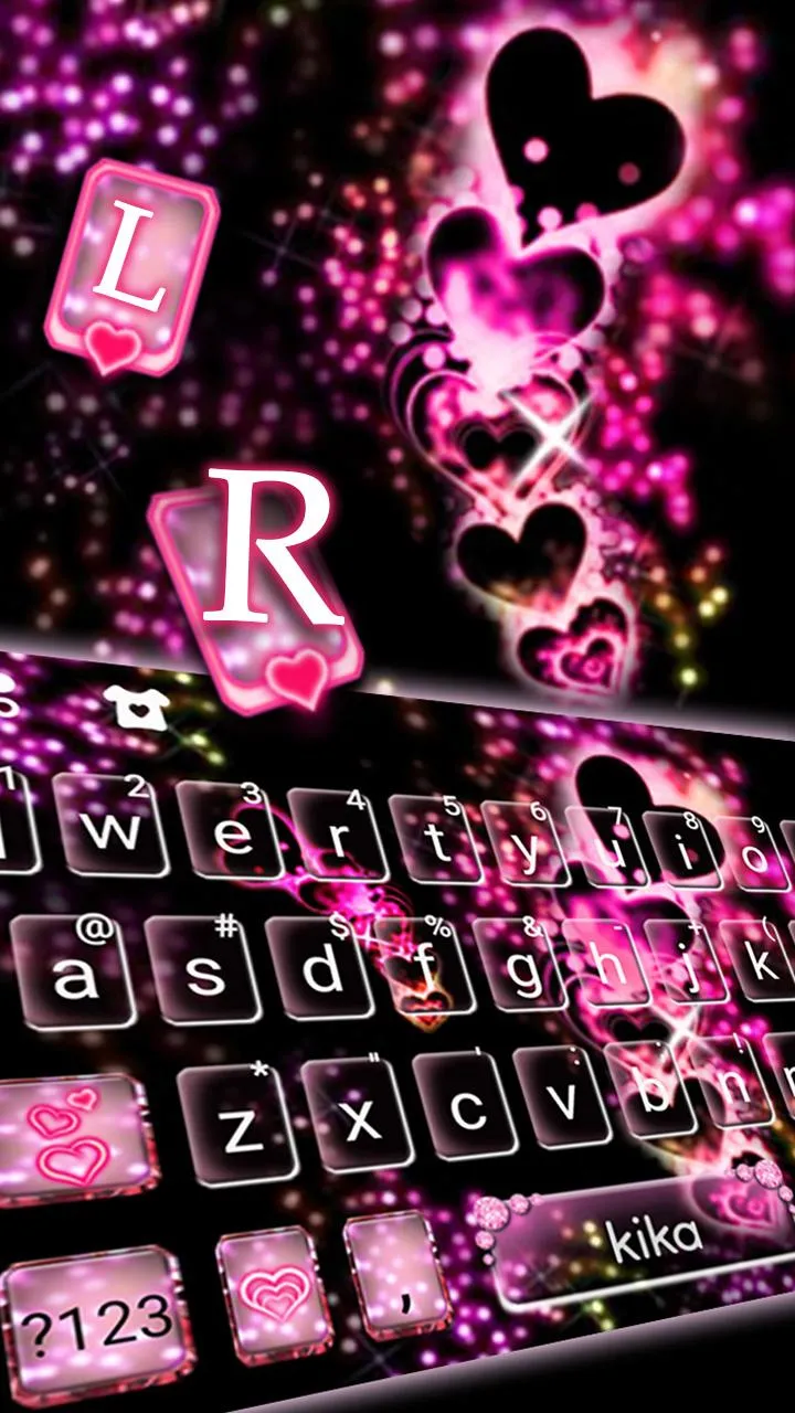 Sparkling Love Keyboard Theme | Indus Appstore | Screenshot