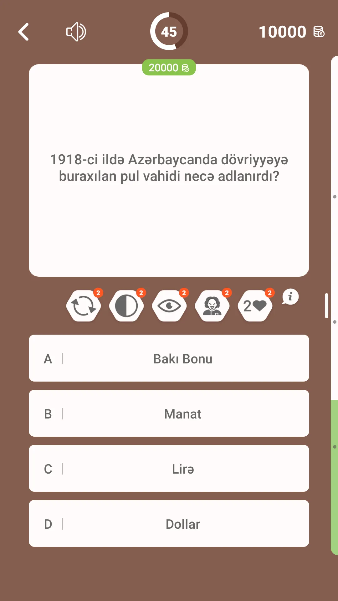 Milyonçu -Azərbaycan Tarixi | Indus Appstore | Screenshot