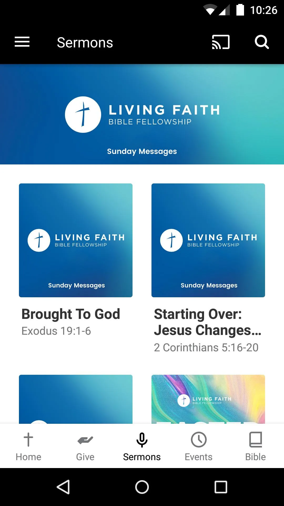 Living Faith BF | Indus Appstore | Screenshot