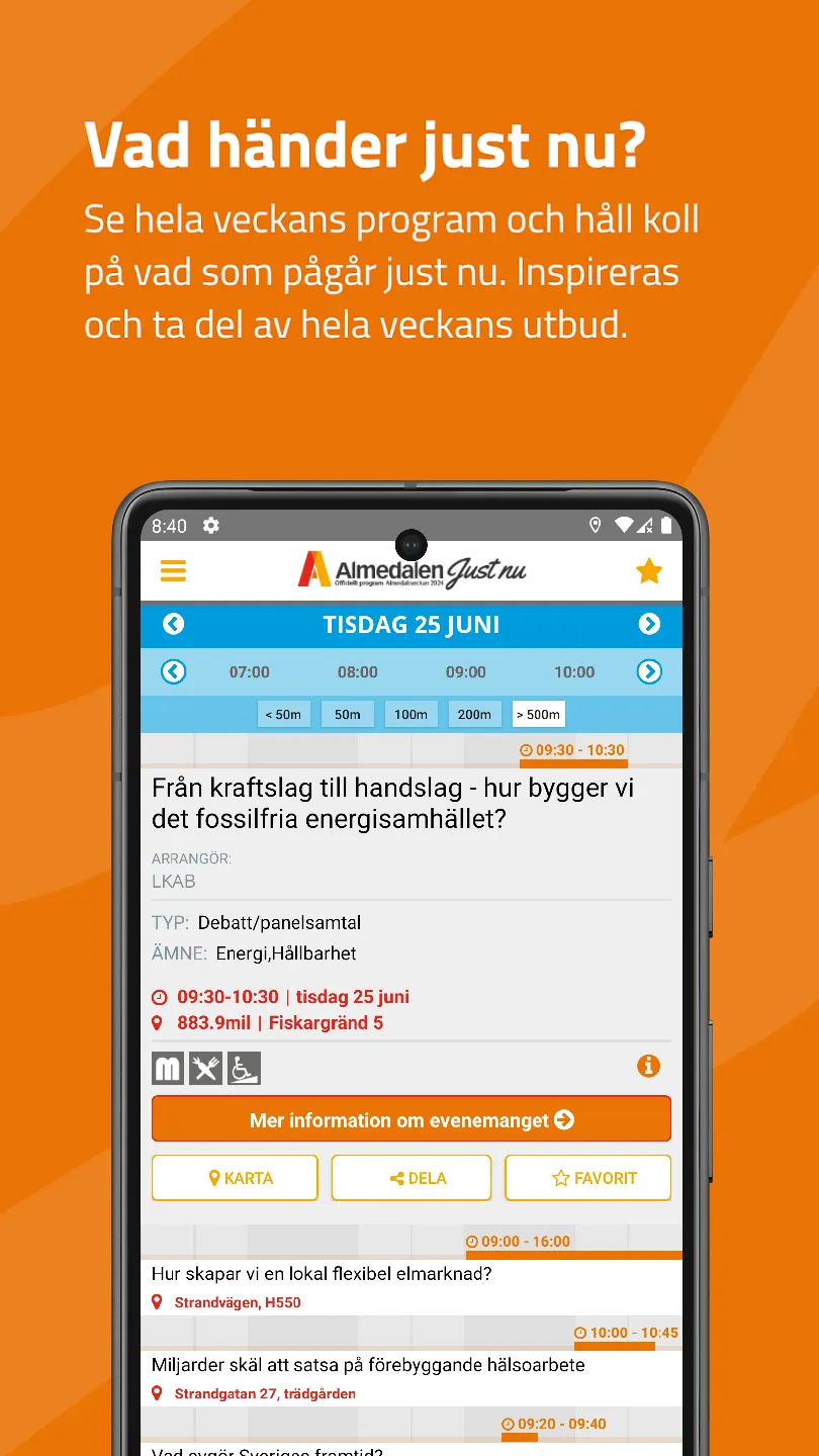 Almedalen Just Nu | Indus Appstore | Screenshot