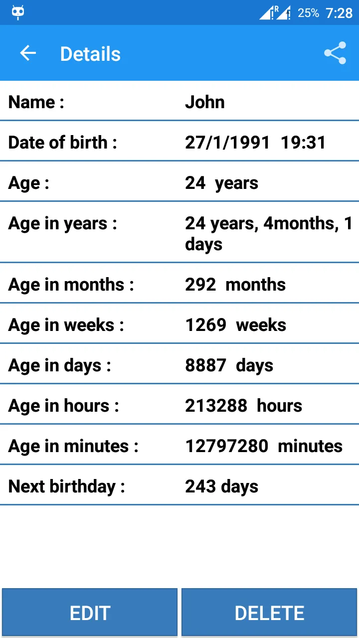 Age Calculator | Indus Appstore | Screenshot