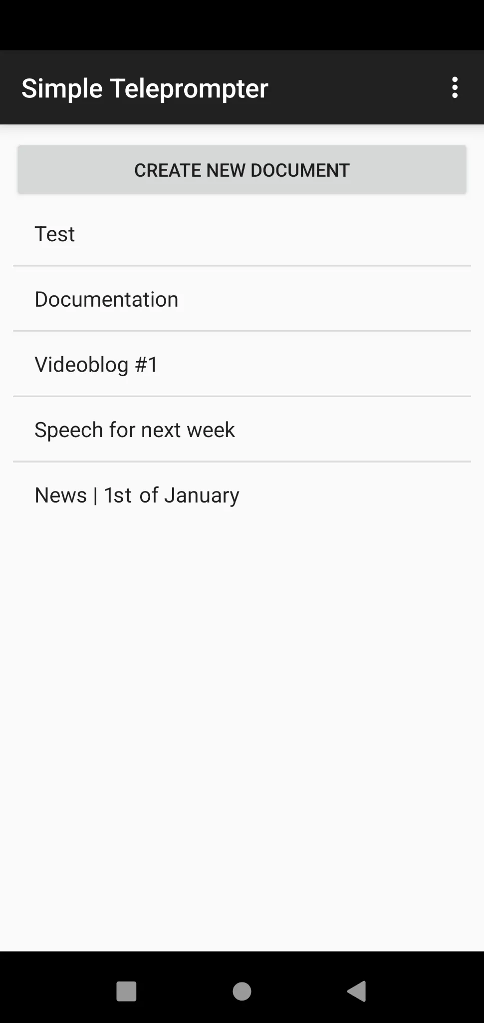 Old Simple Teleprompter | Indus Appstore | Screenshot