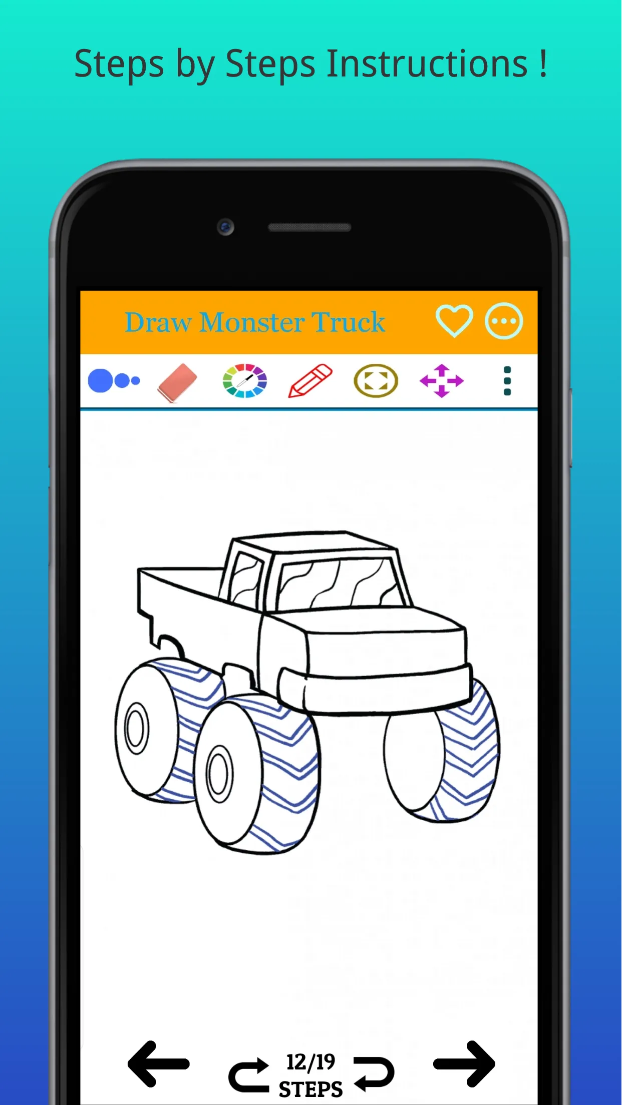 How to Draw Monster Truck Easy | Indus Appstore | Screenshot