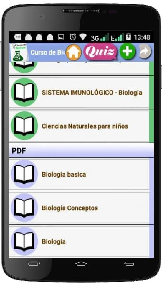 Curso de biología | Indus Appstore | Screenshot