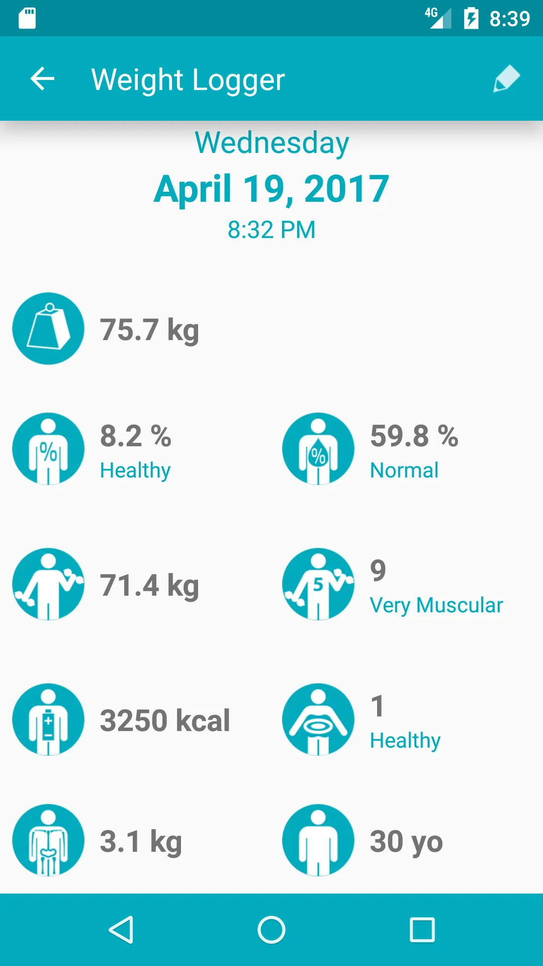 Weight Logger | Indus Appstore | Screenshot