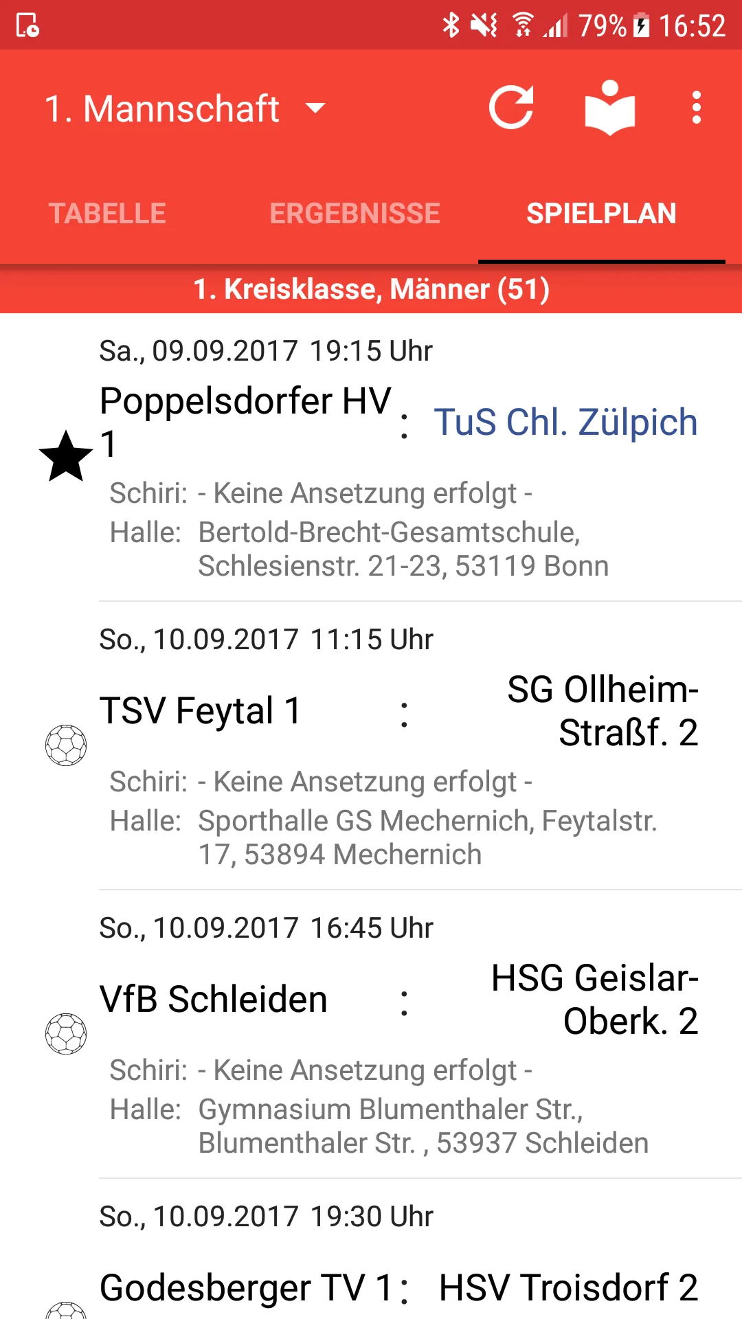 TuS Chlodwig Zülpich Handball | Indus Appstore | Screenshot