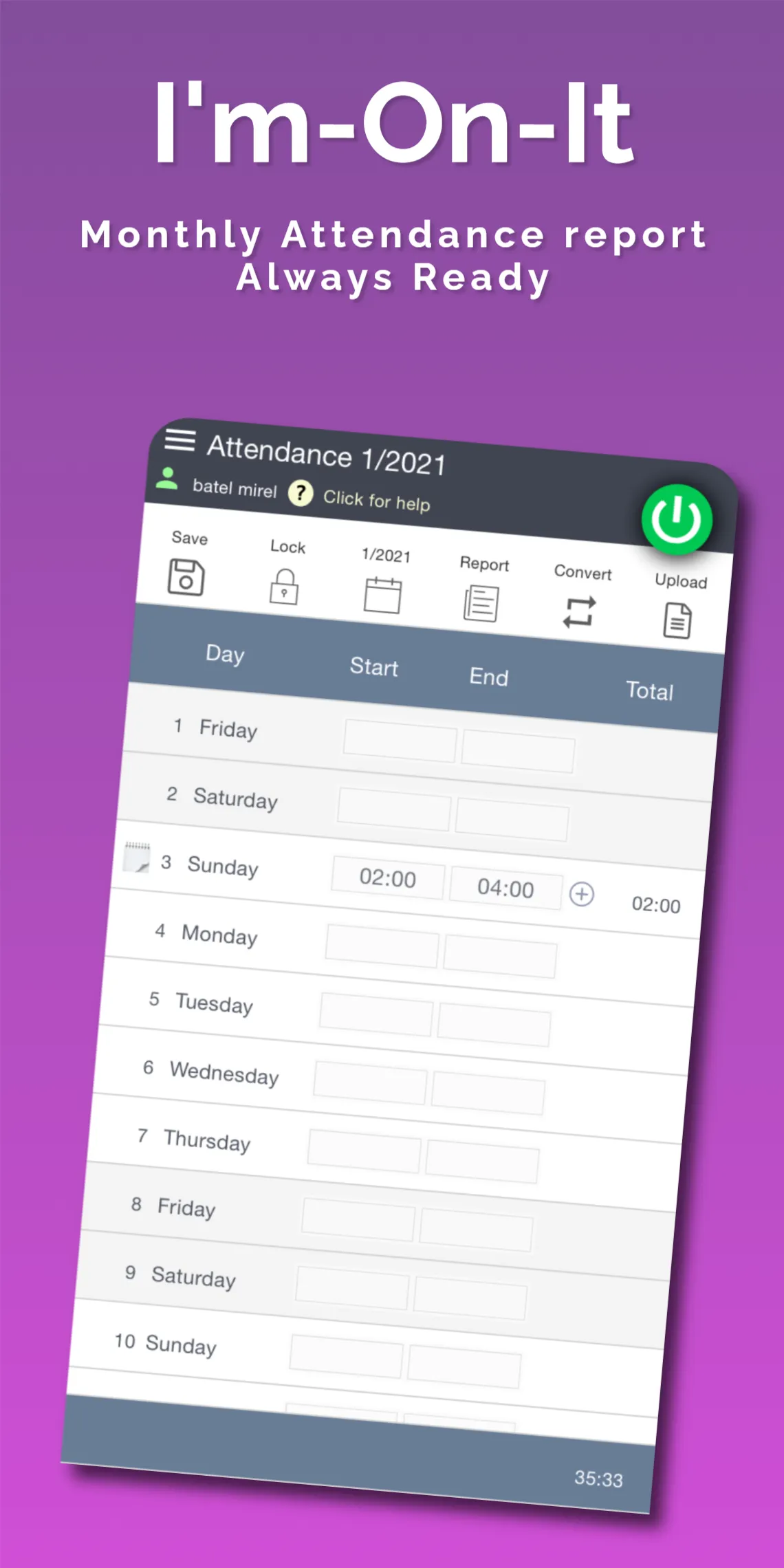 Attendance Tasks Time Tracker | Indus Appstore | Screenshot