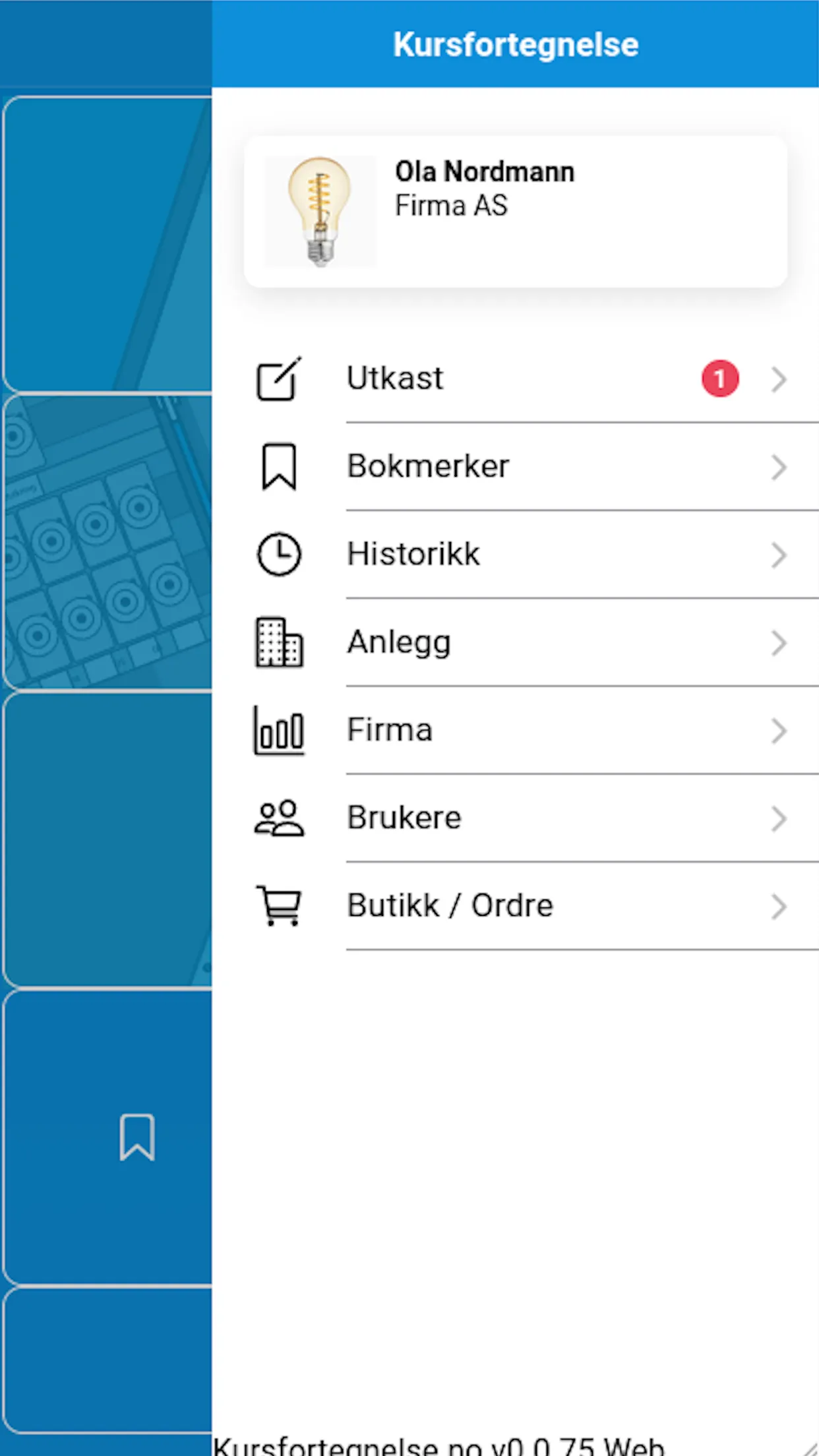 Kursfortegnelse | Indus Appstore | Screenshot