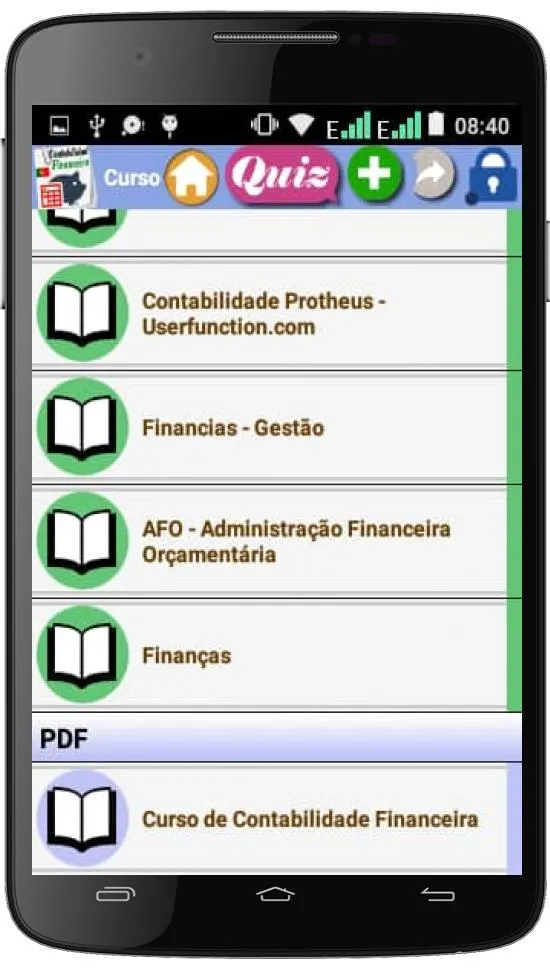 Curso de Contabilidade Finance | Indus Appstore | Screenshot