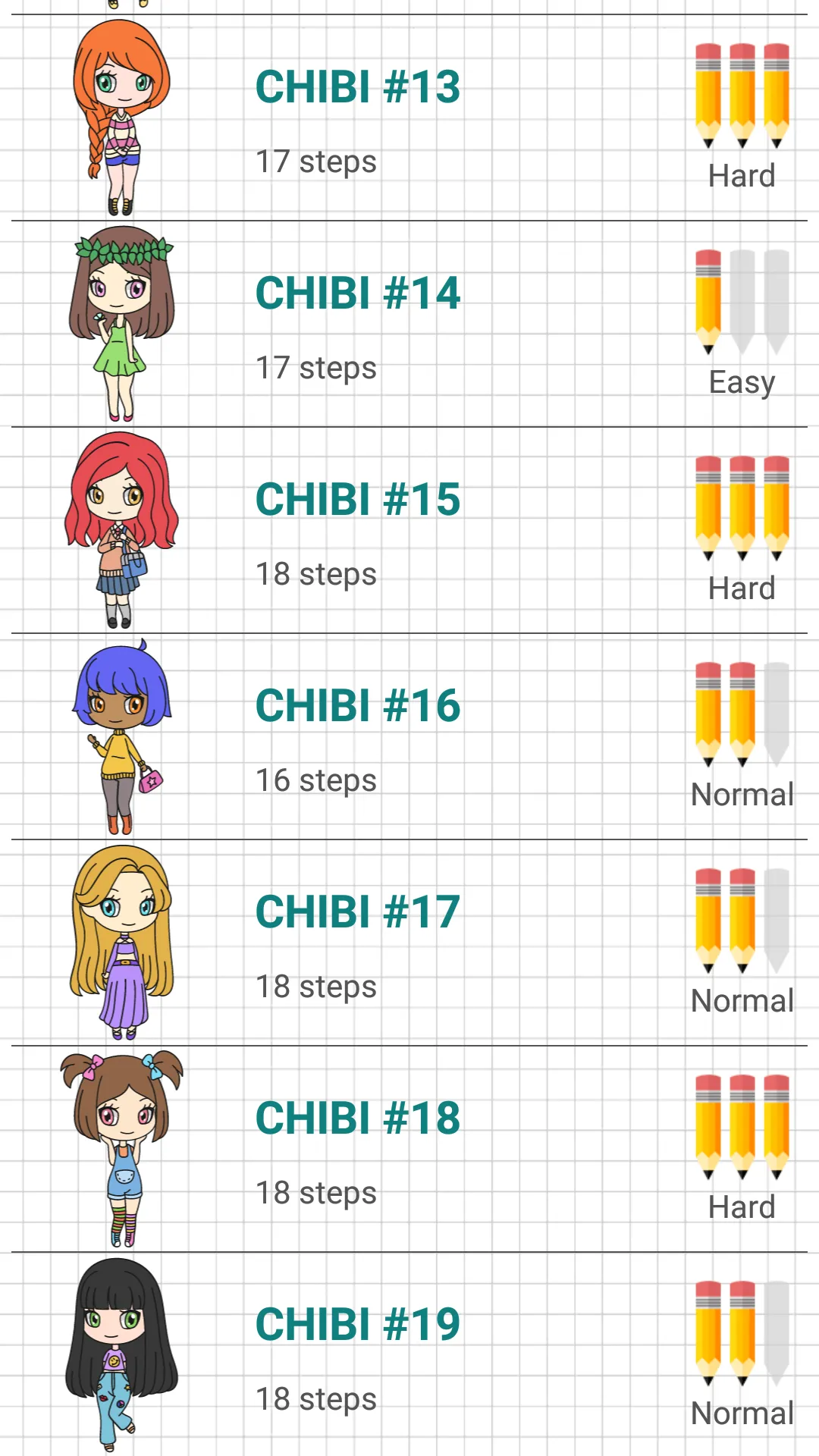 How to Draw Chibi Girls | Indus Appstore | Screenshot