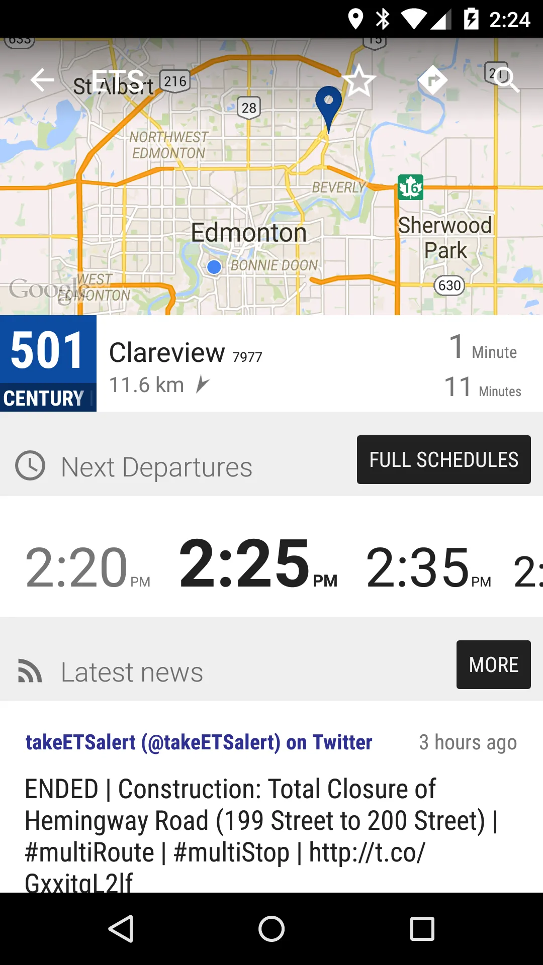 Edmonton ETS LRT - MonTransit | Indus Appstore | Screenshot