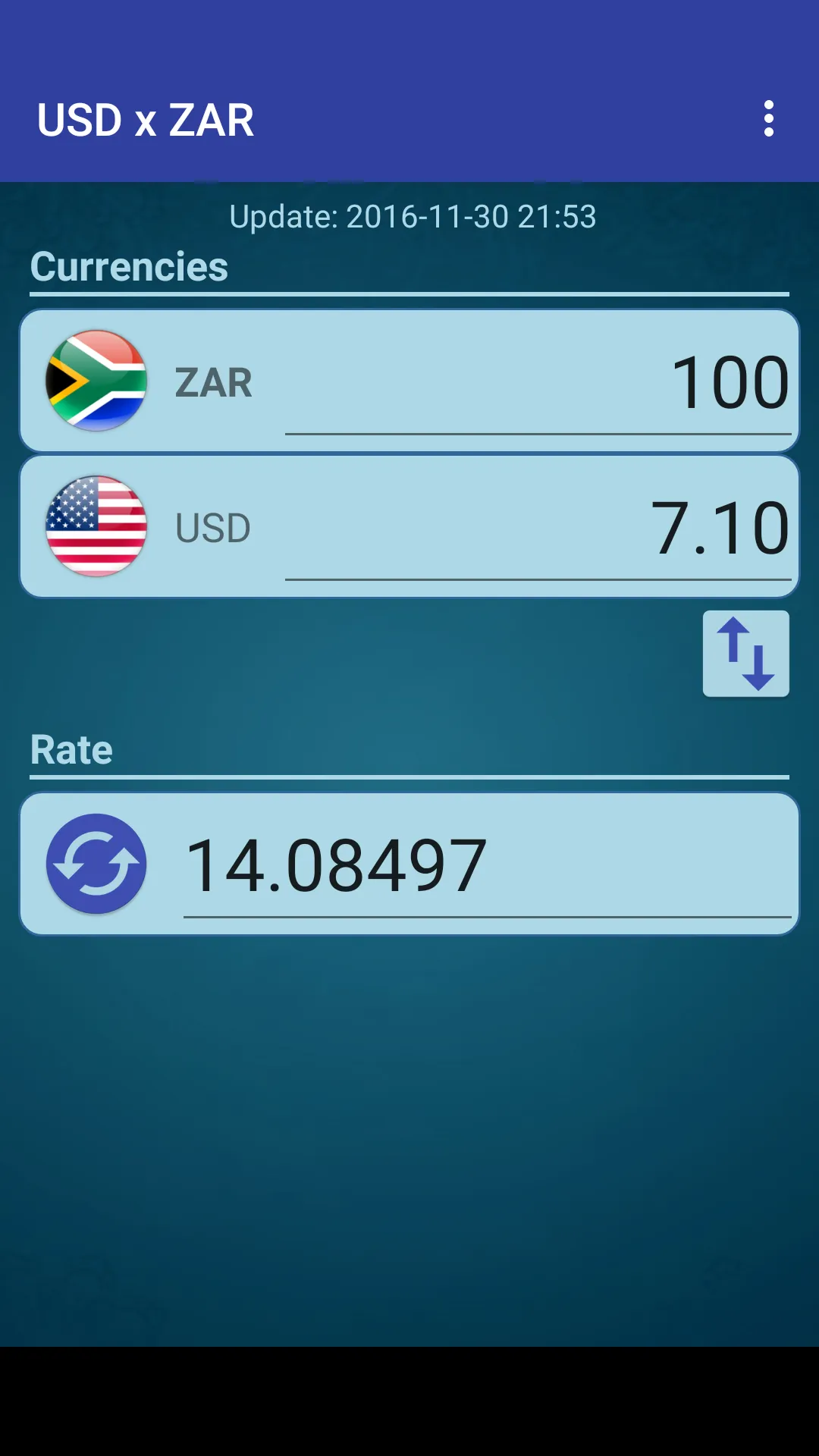 US Dollar x South African Rand | Indus Appstore | Screenshot