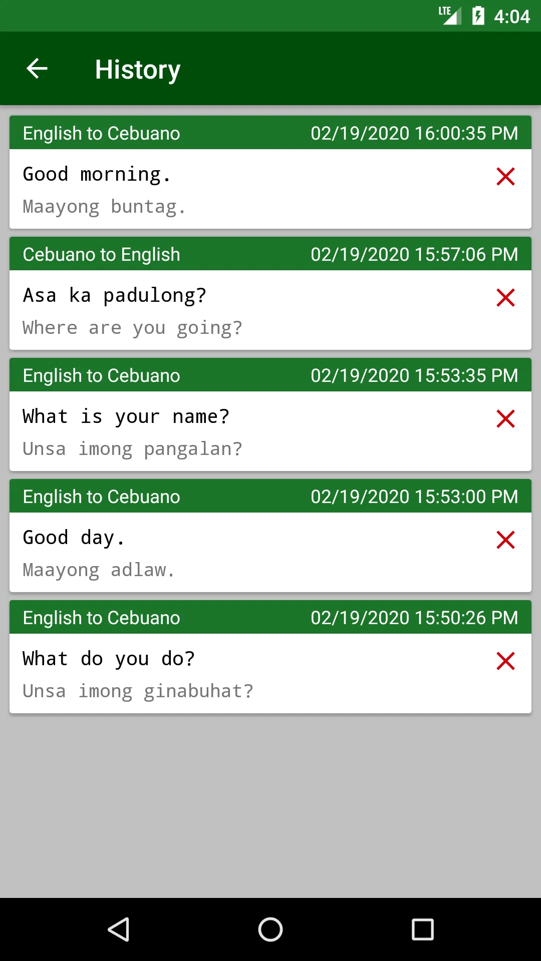 Cebuano - English Translator | Indus Appstore | Screenshot