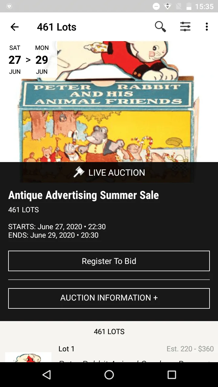 AntiqueAdvertising.com | Indus Appstore | Screenshot