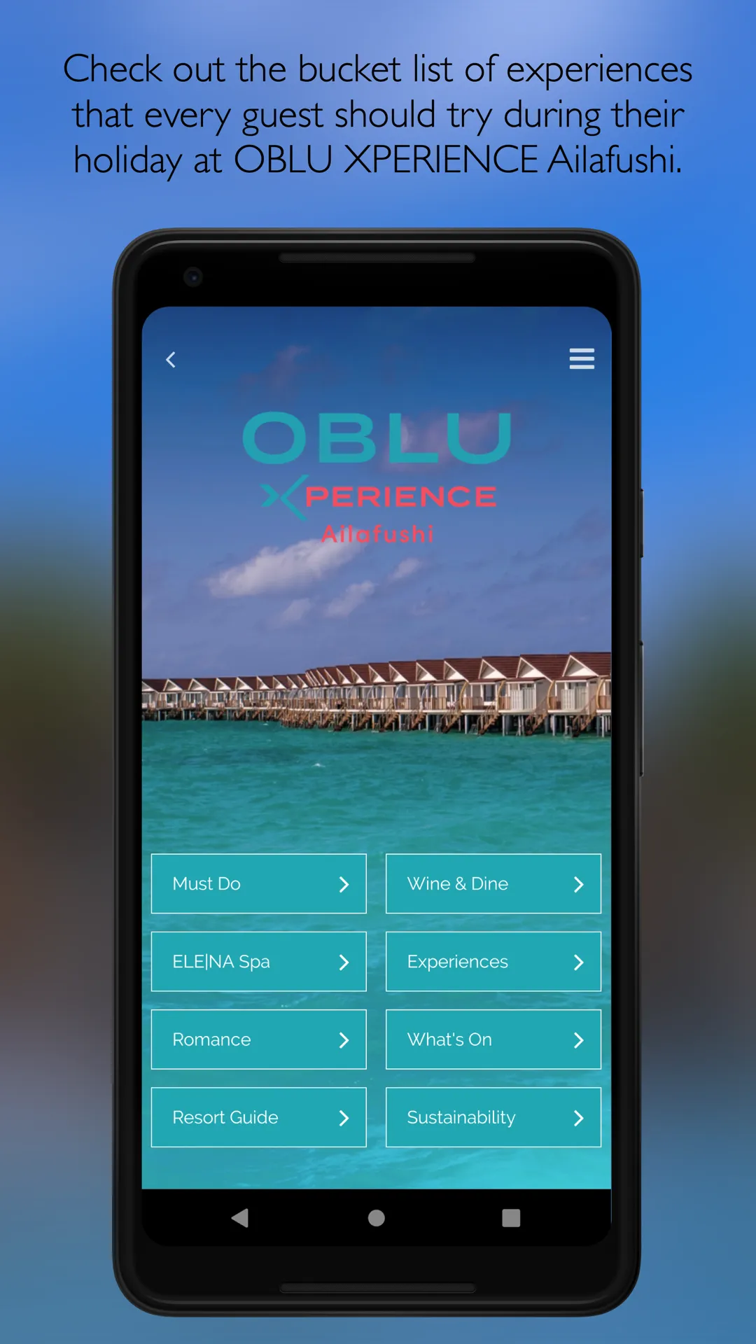 OBLU XPERIENCE Ailafushi | Indus Appstore | Screenshot