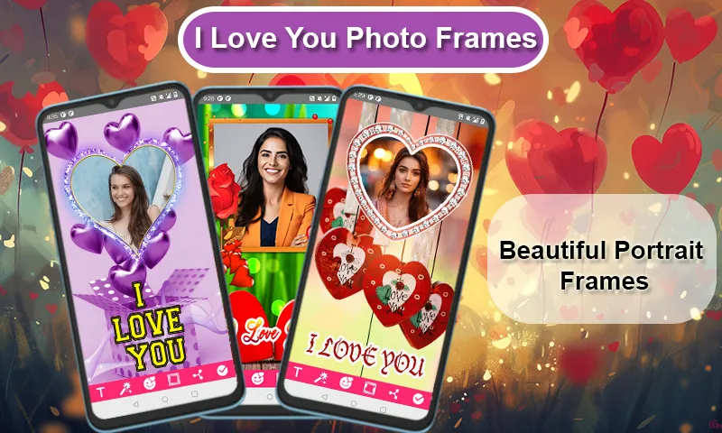 I Love You Photo Frames | Indus Appstore | Screenshot