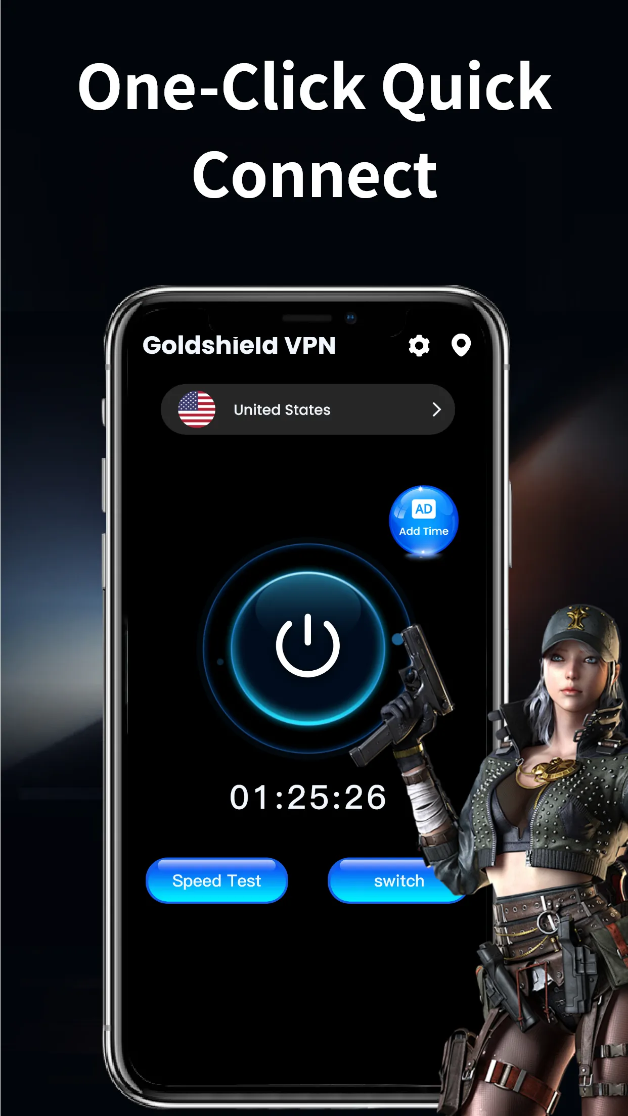 GoldShield VPN | Indus Appstore | Screenshot
