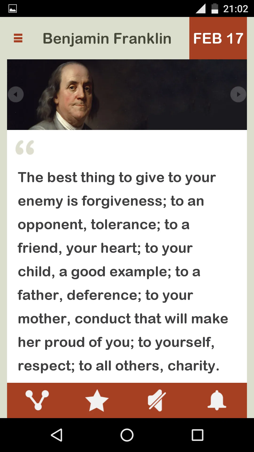 Benjamin Franklin Daily | Indus Appstore | Screenshot