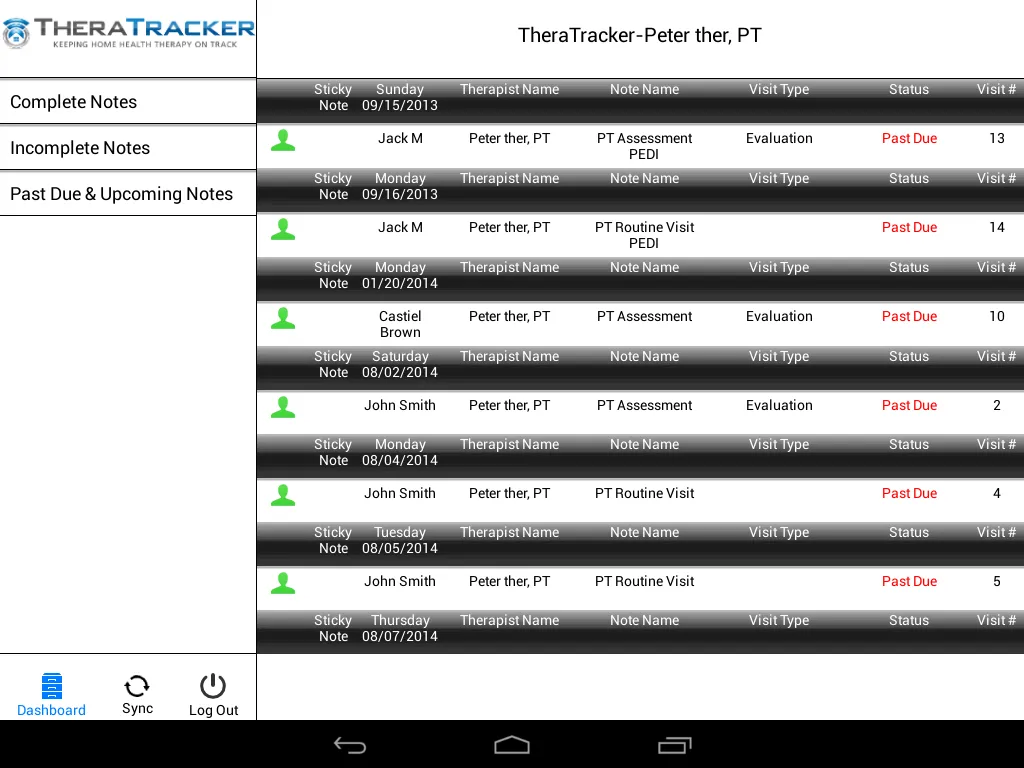 TheraTracker | Indus Appstore | Screenshot