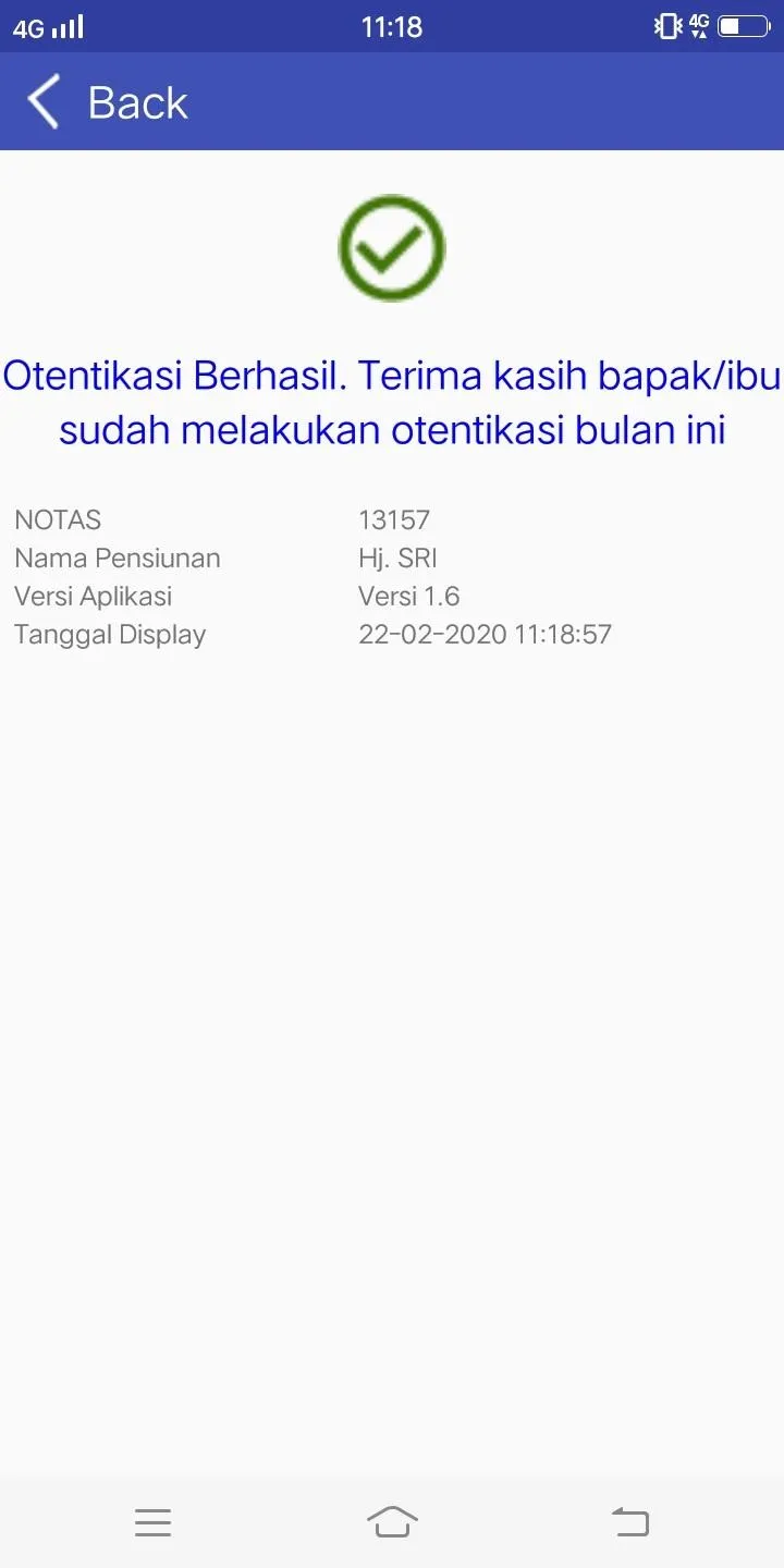 Taspen Otentikasi | Indus Appstore | Screenshot