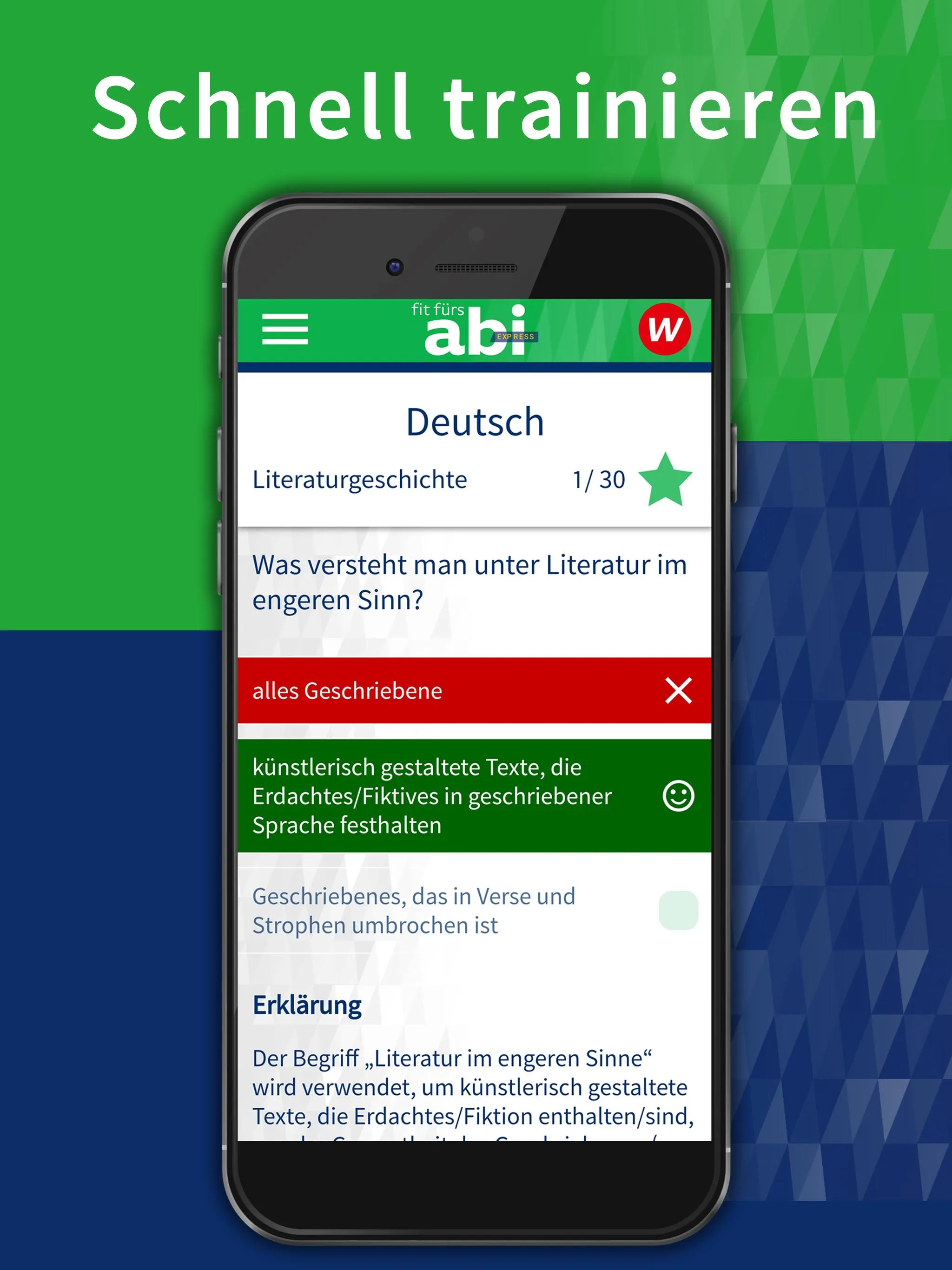 Fit fürs Abi Express | Indus Appstore | Screenshot