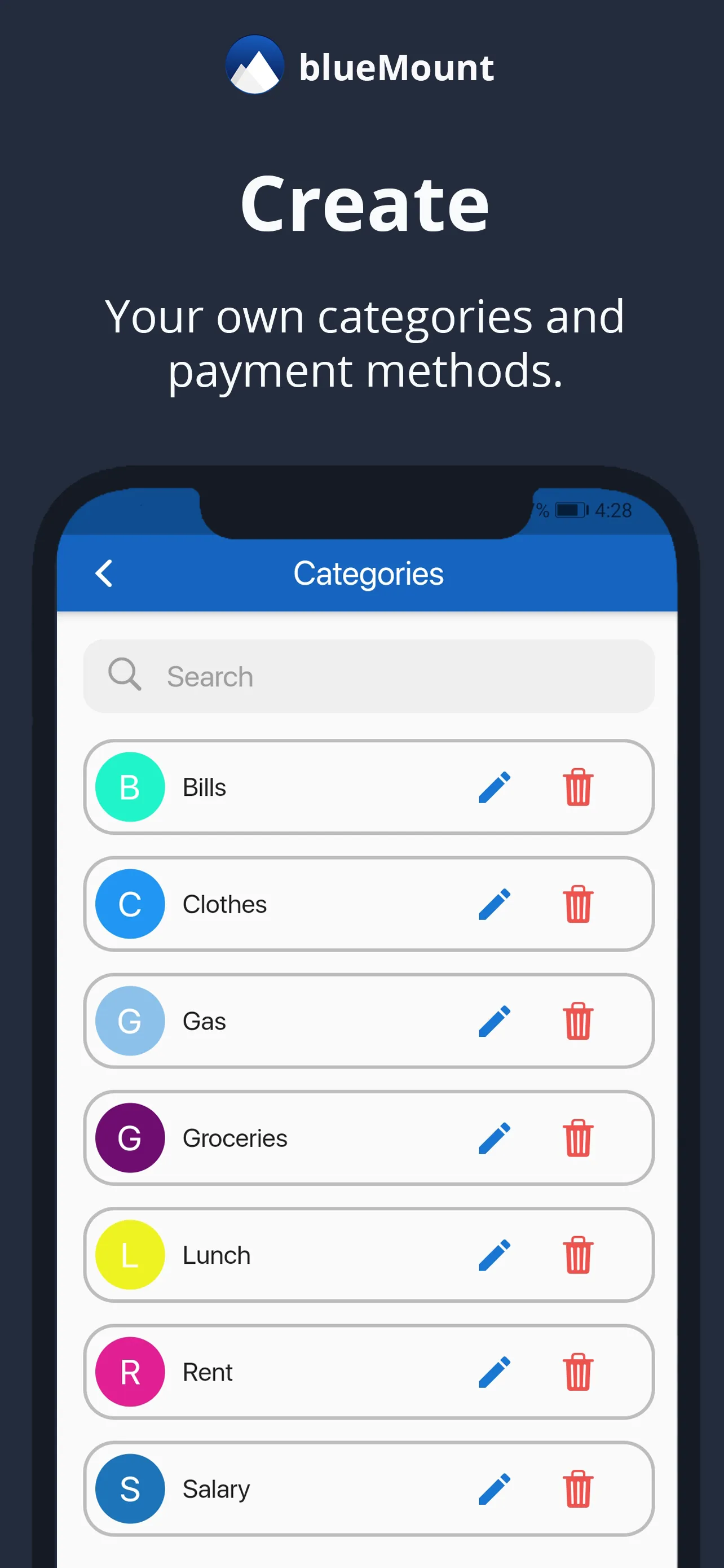 BlueMount money manager wallet | Indus Appstore | Screenshot