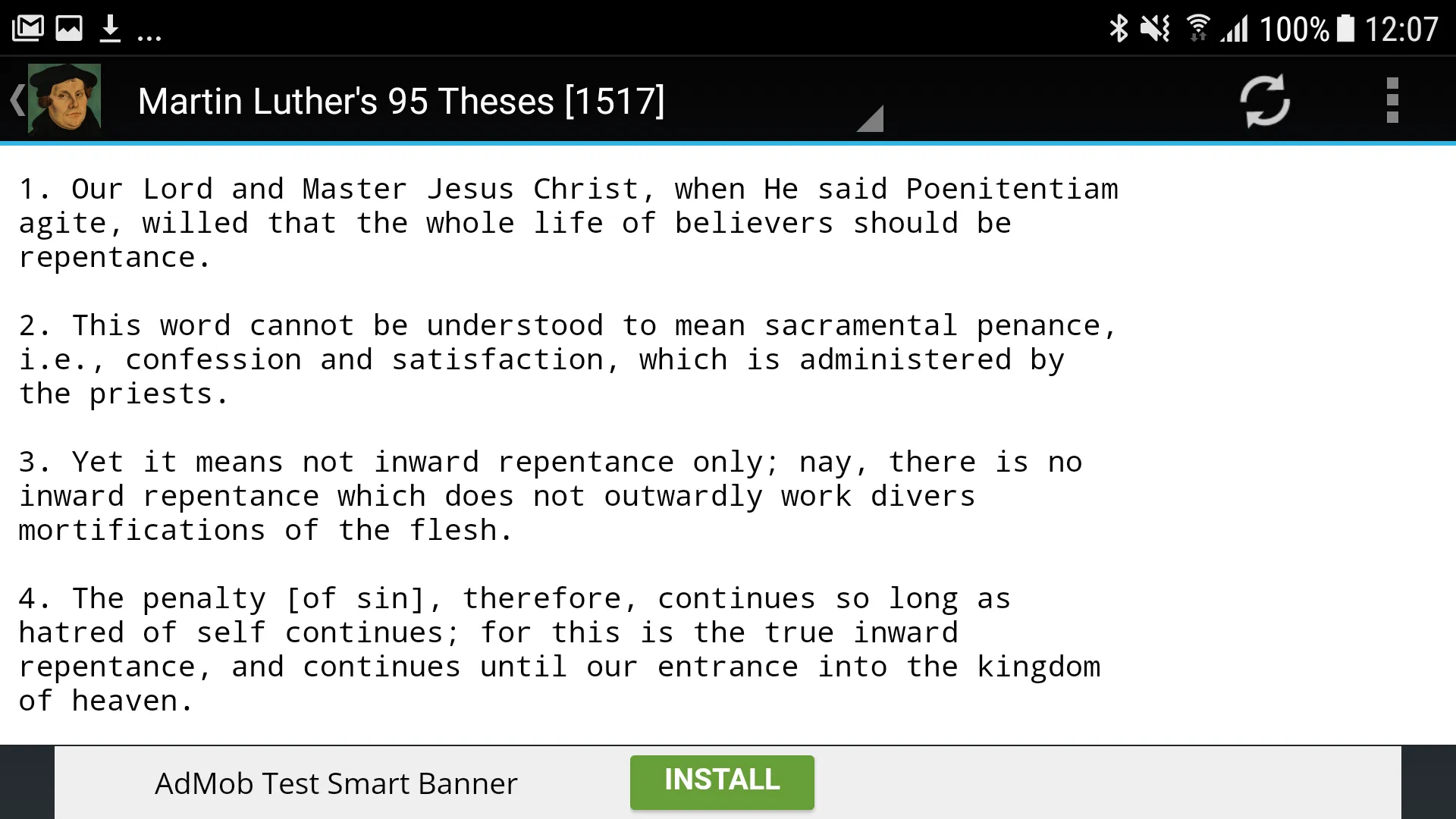 Writings of Martin Luther | Indus Appstore | Screenshot