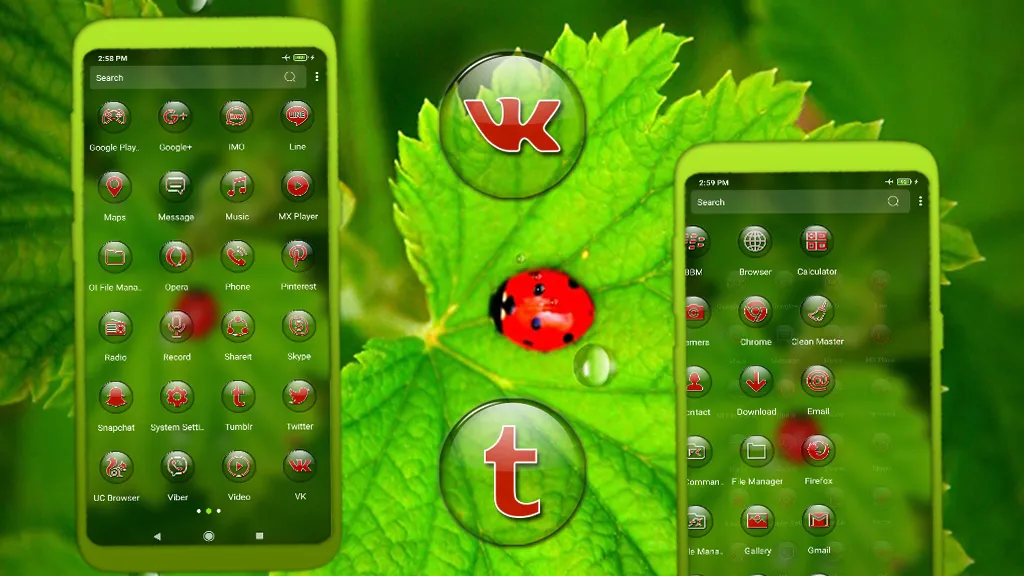 Ladybug Leaf Theme | Indus Appstore | Screenshot