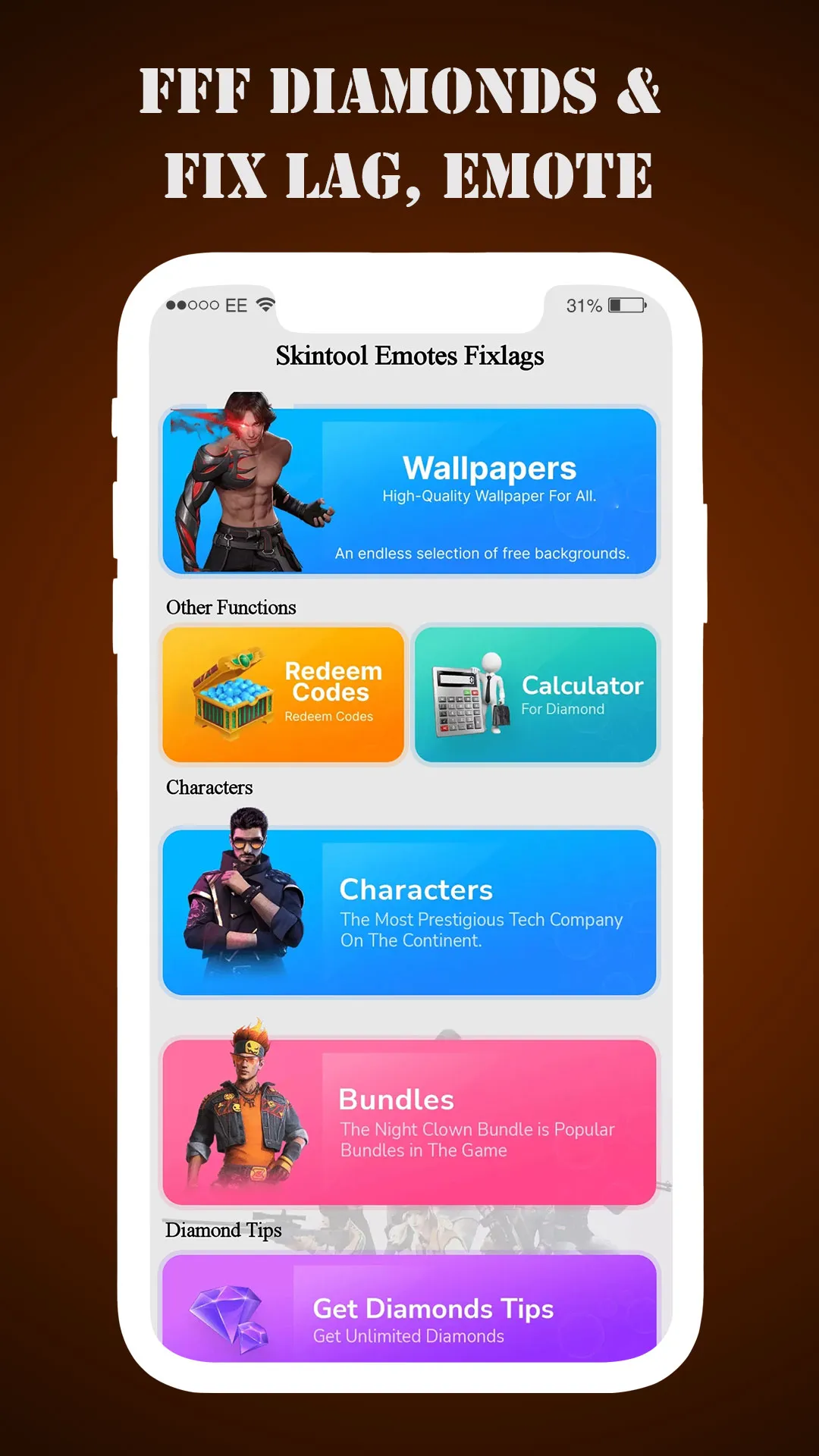 FFF Skin Tools Diamond & Emote | Indus Appstore | Screenshot